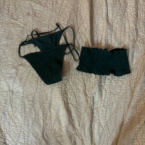 LA Hearts by Pacsun Green Bathing-suit top and Bottom Size Small